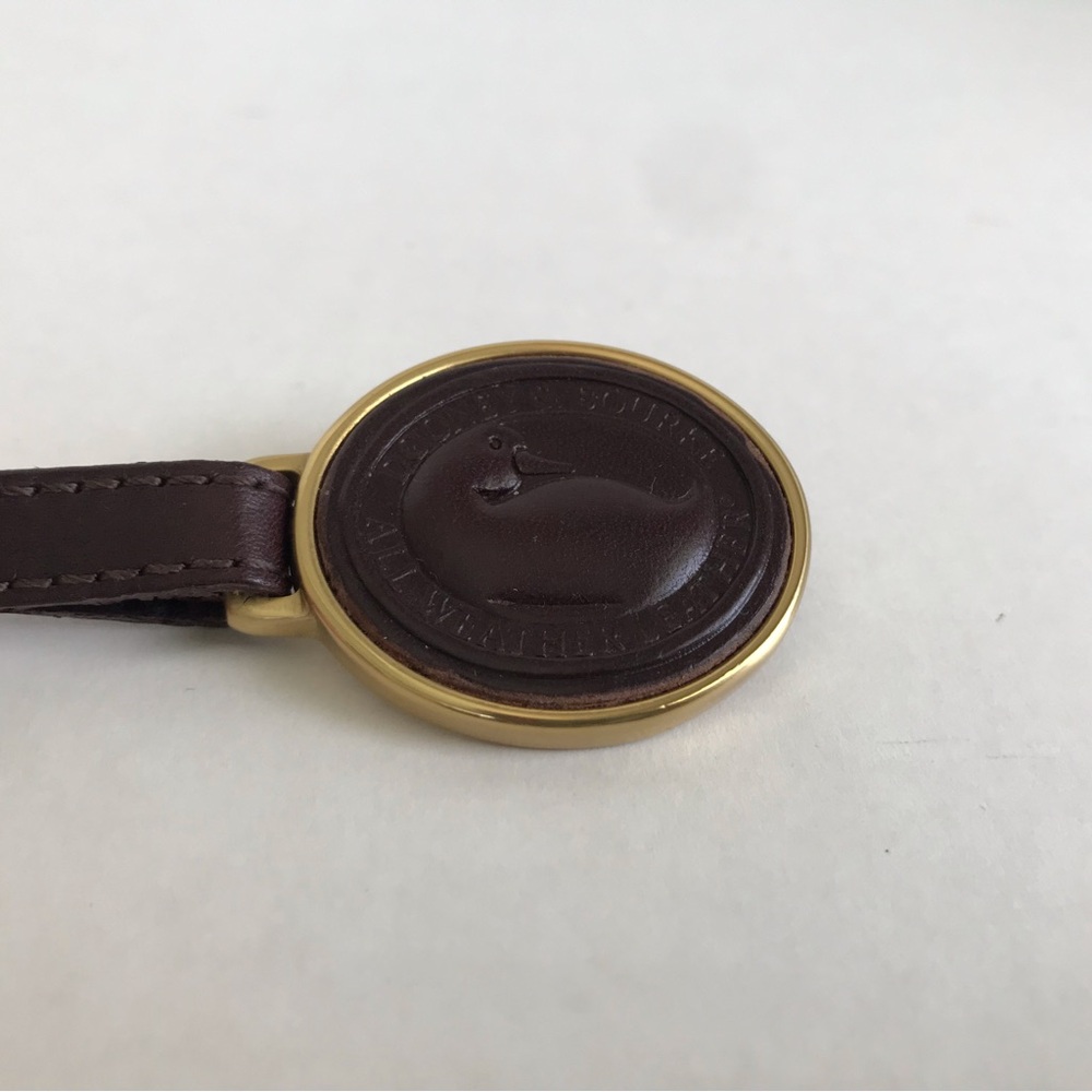 Vintage Dooney & Bourke Buckle Medallion Key Fob